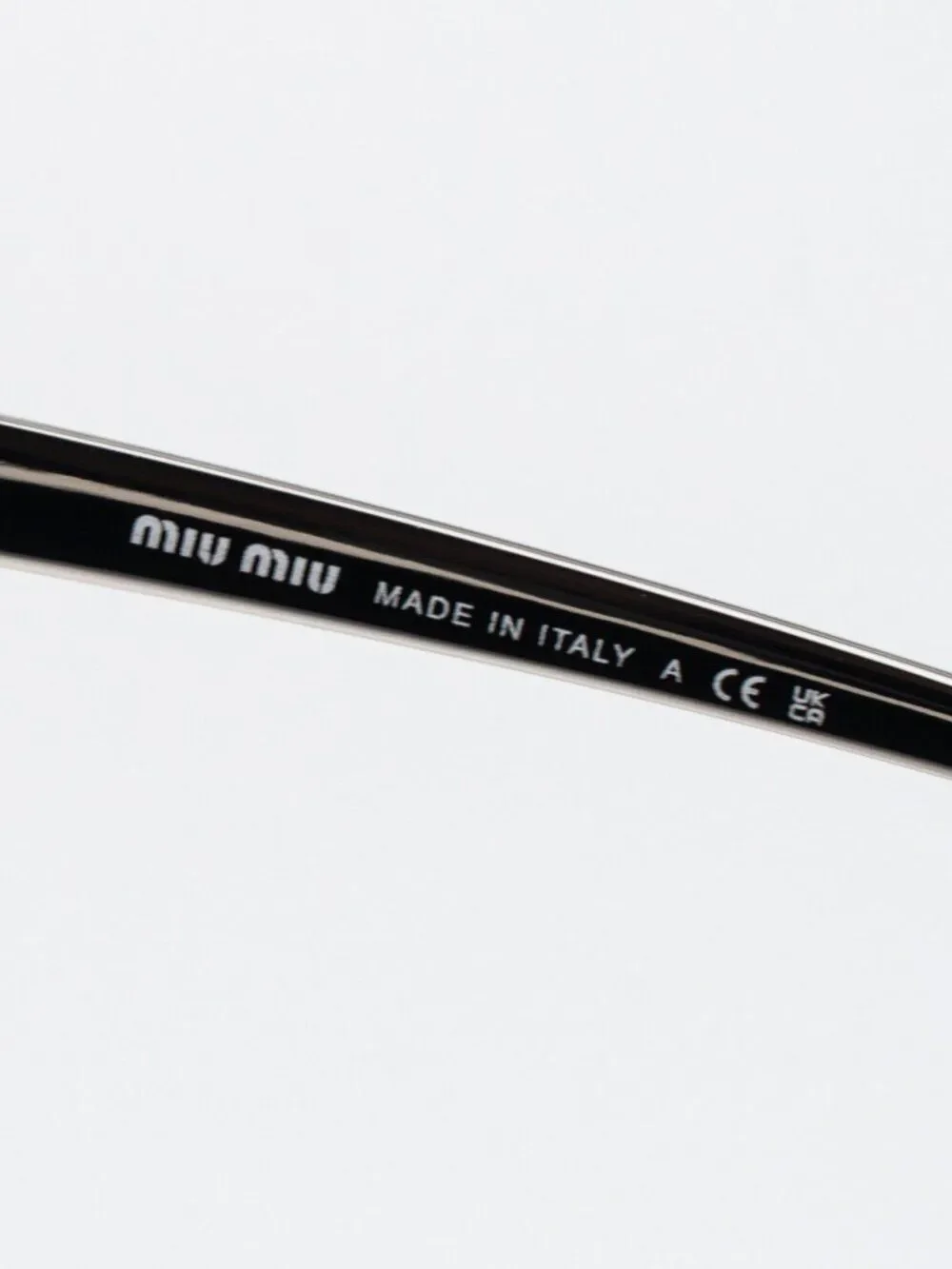 Miu Miu Women Sunglasses Silver Grey Pilot MUA55S 1BC80Q NEW AUTHENTIC